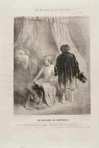 Wyznawca Broussais (tablica 7) autorstwa Charles Emile Jacque