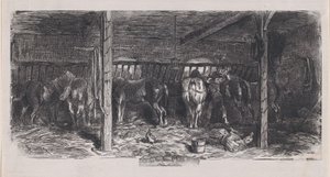 Grudzień z Albumu Przedmiotów Rustykalnych, 1859. autorstwa Charles Emile Jacque