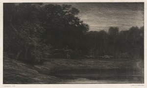 Polowanie na jelenie autorstwa Charles Emile Jacque