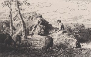 Syn marnotrawny, ca. 1868. autorstwa Charles Emile Jacque