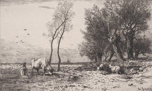 Zima 1867. autorstwa Charles Emile Jacque