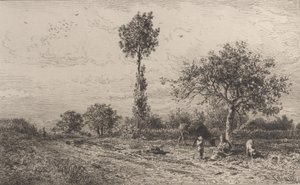 Krajobraz, 1864. autorstwa Charles Emile Jacque