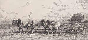 Wałek, 1868. autorstwa Charles Emile Jacque