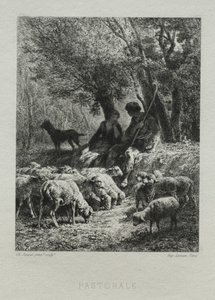 Pasterski autorstwa Charles Emile Jacque