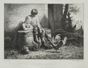 Mały, Mały autorstwa Charles Emile Jacque