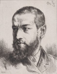 Portret J.J. Guiffreya, 1866. autorstwa Charles Emile Jacque