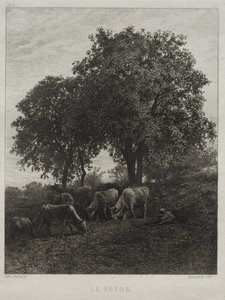 Reszta autorstwa Charles Emile Jacque