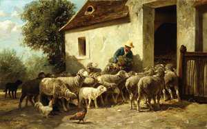 Wracając do domu, autorstwa Charles Emile Jacque