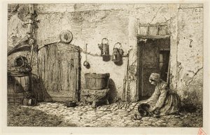 Pomywacz autorstwa Charles Emile Jacque
