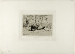 Owce autorstwa Charles Emile Jacque