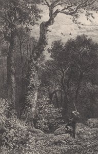 Strzelanie do słonka, 1864. autorstwa Charles Emile Jacque