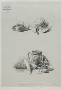 Martwa natura autorstwa Charles Emile Jacque