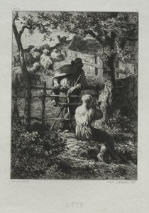Letni dzień. autorstwa Charles Emile Jacque