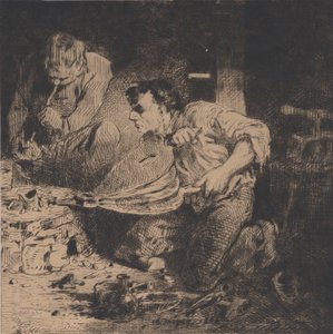 Fałszerze, 1843. autorstwa Charles Emile Jacque