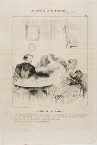 Lekarz dla kobiet (płytka 23) autorstwa Charles Emile Jacque