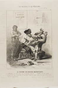 Metoda magnetycznej szczotki (płyta 21) autorstwa Charles Emile Jacque