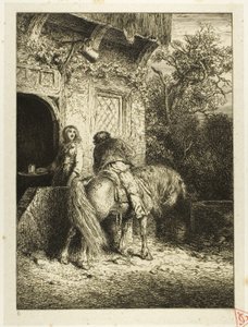 Jeździec autorstwa Charles Emile Jacque