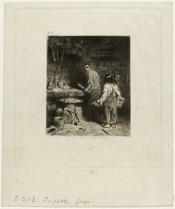 Mała Kuźnia autorstwa Charles Emile Jacque