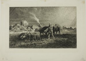 Burza autorstwa Charles Emile Jacque