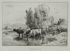 Wodopoj autorstwa Charles Emile Jacque