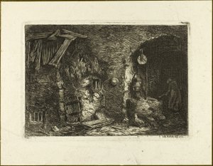 Studnia autorstwa Charles Emile Jacque