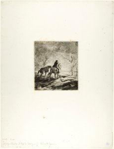 Podróżnik na koniu autorstwa Charles Emile Jacque