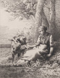Przyjaźń, 1867., 1867. autorstwa Charles Emile Jacque