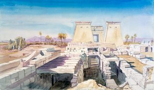 Karnak, Egipt, 1863