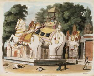 Tubylcy oddają hołd swemu władcy, wyryty przez Thomasa Medlanda (1755-1823) 1803