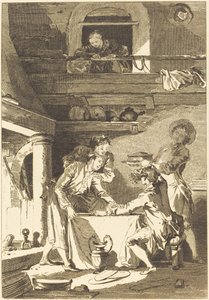 Pasztet z węgorza autorstwa Charles Emmanuel Patas after Jean Honoré Fragonard