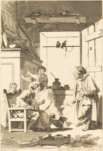 Belphegor autorstwa Charles Emmanuel Patas and Antoine Jean Duclos after Jean Honoré Fragonard