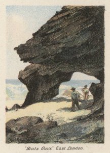 Republika Południowej Afryki: "Jaskinia nietoperzy", wschodni Londyn (kolorowa litografia) autorstwa Charles Ernest Peers