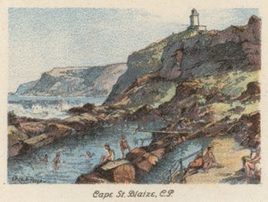 Republika Południowej Afryki: Cape St Blaize, CP (kolorowa litografia) autorstwa Charles Ernest Peers