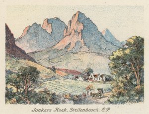 Republika Południowej Afryki: Jonkers Hoek, Stellenbosch, CP (druk kolorowy) autorstwa Charles Ernest Peers