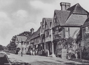 Wioska Chiddingstone (zdjęcie czarno-białe) autorstwa Charles Essenhigh Corke