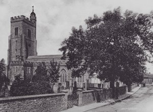 Sevenoaks: Św. Mikołaj (zdjęcie czarno-białe) autorstwa Charles Essenhigh Corke