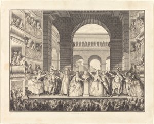 Koronacja Woltera (Koronacja Woltera) autorstwa Charles Etienne Gaucher after Jean Michel Moreau