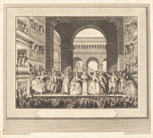 Koronacja Woltera (Koronacja Woltera) autorstwa Charles Etienne Gaucher after Jean Michel Moreau