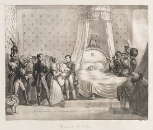 Narodziny króla Rzymu, początek XIX wieku (lito) autorstwa Charles Etienne Pierre Motte