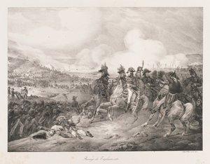 Przeprawa przez Iagliomento, początek XIX wieku (lito) autorstwa Charles Etienne Pierre Motte