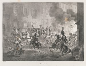 Piekielna Machina, początek XIX wieku (lito) autorstwa Charles Etienne Pierre Motte