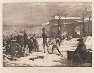 Dzieciństwo Napoleona, początek XIX wieku (lito) autorstwa Charles Etienne Pierre Motte