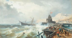 Ratowanie statku w niebezpieczeństwie autorstwa Charles Euphrasie Kuwasseg