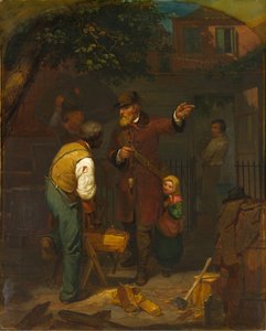 Niemiecki imigrant pytający o swoją drogę autorstwa Charles F. Blauvelt