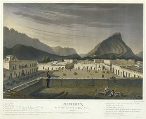Monterey, widziane z dachu domu na głównym placu, [na zachód] październik autorstwa Charles Fendrich