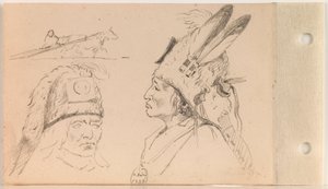 Badania Palaneapape (Struck-by-Ree lub Struck-by-Arikara) i Dog Travois (k. 21 verso)