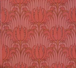 Tapeta zaprojektowana przez Voysey, wiktoriańska autorstwa Charles Francis Annesley Voysey