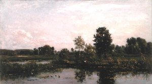 Zakręt rzeki Oise autorstwa Charles Francois Daubigny