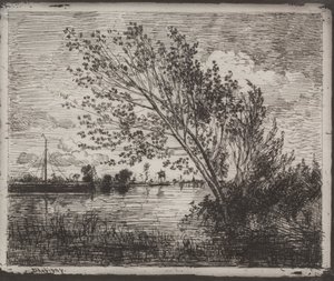 Grono Olch autorstwa Charles Francois Daubigny