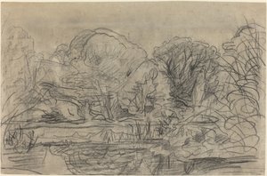 Leśny staw autorstwa Charles Francois Daubigny